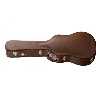 Brown Plywooden 38'' Guitar Rack Case 13cm Neck  Thick Plush Lining