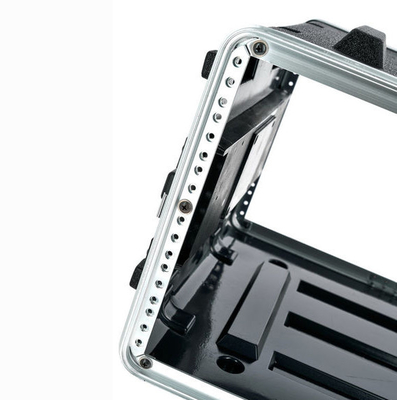 12&quot; Depth  6U ABS Amplifier Rack Case Light Weight Twist Locks x 4 , 2 Carry Handles
