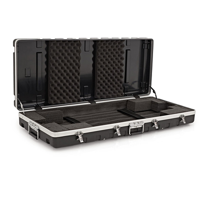 ABS 61 Key Piano Keyboard Case With Wheels Waterproof Hard Shell