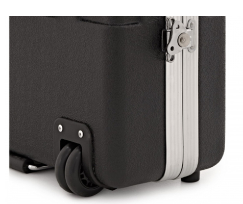 ABS 61 Key Piano Keyboard Case With Wheels Waterproof Hard Shell