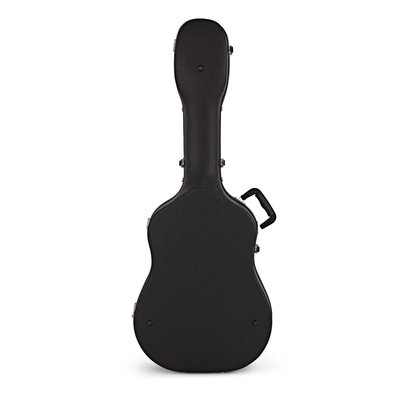 Black Full Size Acoustic Guitar Hard Case ABS With Padded Shoulder Straps