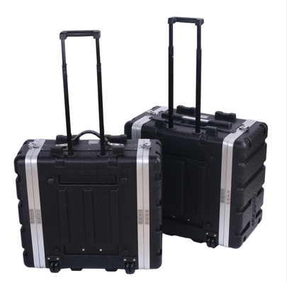 Easy Carry Audio 4U 3U Rolling Rack Mount Case ABS+Aluminum Frame