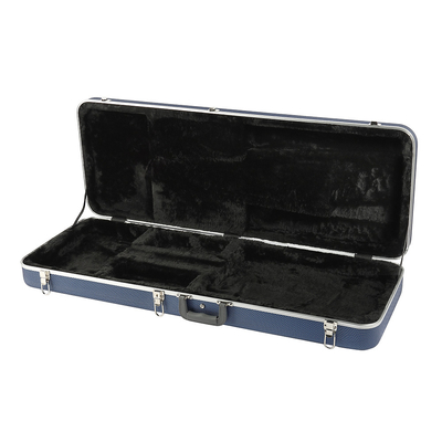 ABS Rectangular Electric Guitar Hard Case Shell Blue Waterproof