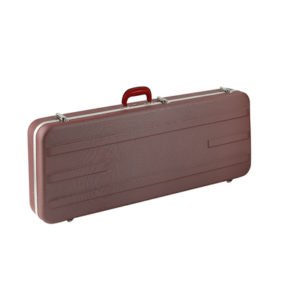 Red Hard Foam Electric Guitar Case Hard Shell ABS Foam AL Material Waterproof