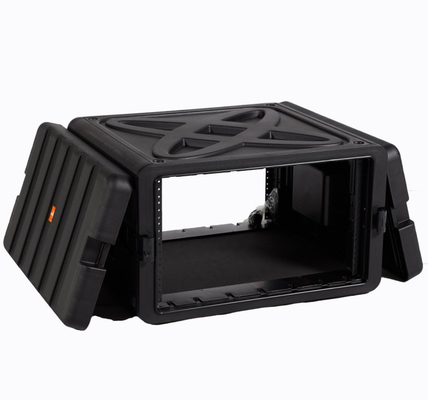 Lightweight PP 6U 19 Inch Rack Case Custom Logo Impact Resistance