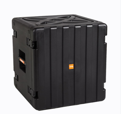 Watertight 12u 19 Inch Flight Case PP Black Powder Coated Twist Latches
