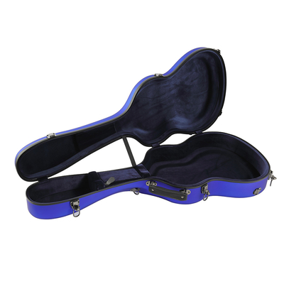 Casing Gitar Klasik Fiberglass Matte Blue Tahan Patah Tinggi