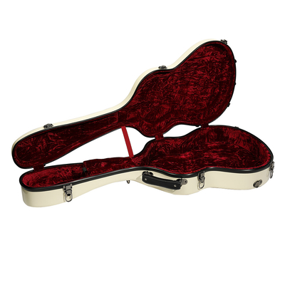 39 Inch Fiberglass Classic Guitar Case  Ivory