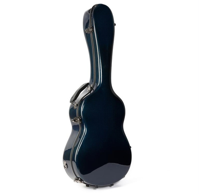 Classical Guitar Hard Case Air Carbon Silk Like Blue Lining