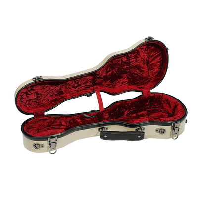 10 Colors Fiberglass Soprano Ukulele Hard Case Soft Velvet Lining