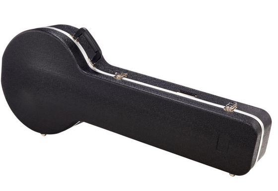 Reinforced ABS Hardshell Banjo Case Soft Plush 3 triple chrome plated latches