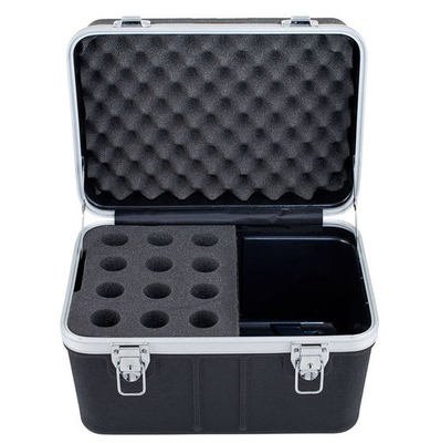 12pcs ABS Wireless Microphone Flight Case Aluminum And Foam