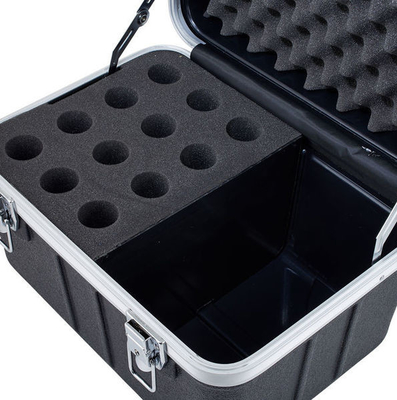 ABS Wired Microphone Flight Rack Case MIC 12 Portable Waterproof