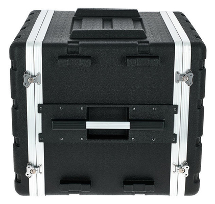 10U 19 Inch ABS Amp Rack Flight Case Heavy Duty Twist Latches