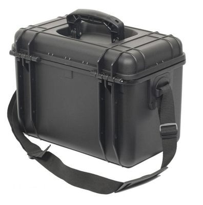 Plastic PP Instrument Storage Tool Carry Cases Black Sturdy Carrying Handle