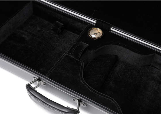 Fiberglass Rectangular Violin Hard Case Black Waterproof