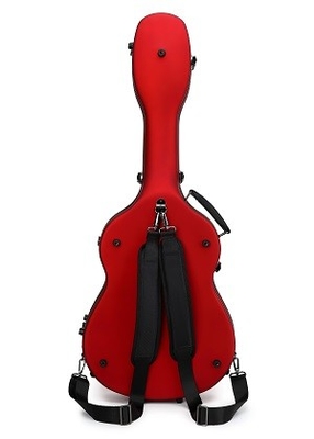 Matte Red Fiberglass Classical Guitar Rack Case  Break Resistance