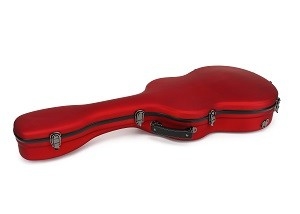 Matte Red Fiberglass Classical Guitar Rack Case  Break Resistance