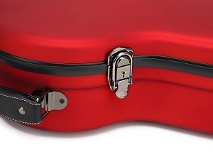 Matte Red Fiberglass Classical Guitar Rack Case  Break Resistance