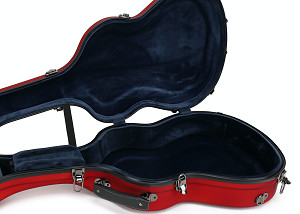 Matte Red Fiberglass Classical Guitar Rack Case  Break Resistance