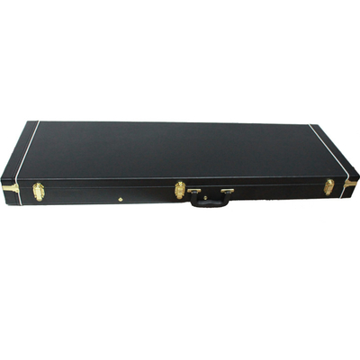 OEM Electric Guitar Wooden Case Rectangular Shaped Gold Fittings