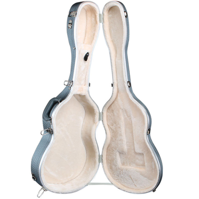 ABS Acoustic Guitar Hard Case Waterproof Foam Push T Shaped Concave Surface