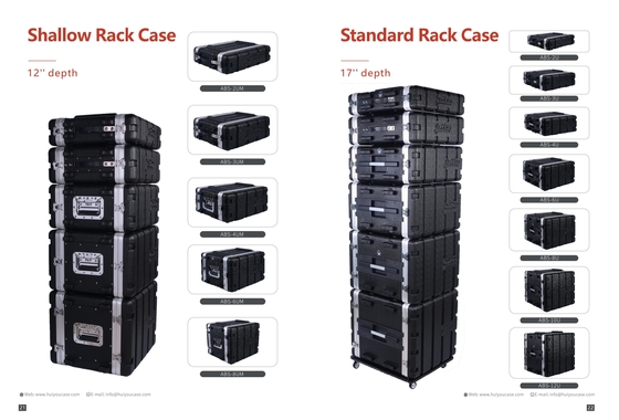 6U ABS Rack Case With Removable Doors For 2U 4U 3U 8U 10U Spaces