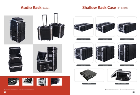 6U ABS Rack Case With Removable Doors For 2U 4U 3U 8U 10U Spaces